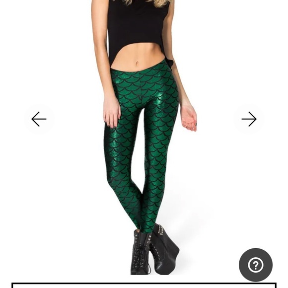 BlackMilk Mermaid MERMEMERALD LEGGINGS - Picture 3 of 9